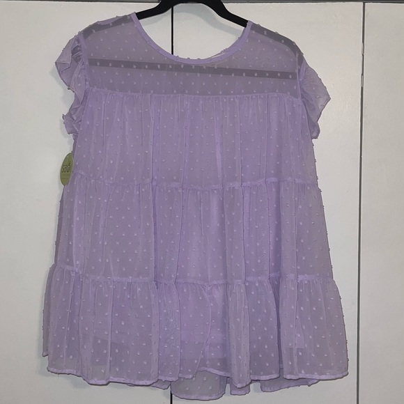Lavender Tiered Top NWT - Picture 1 of 3